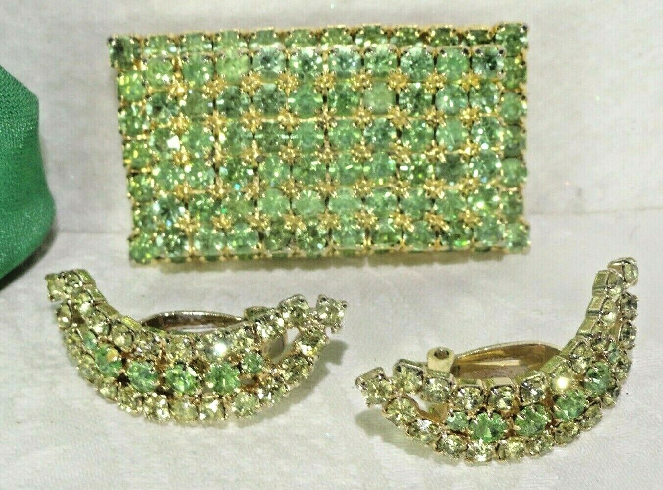 VTG LIME GREEN RS LAYERED RECTANGULAR DESIGN JULI… - image 1