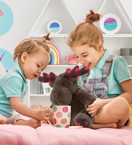 SUPER SOFT PLUSH - PLAID BROWN MOOSE - 第 5/7 張圖片