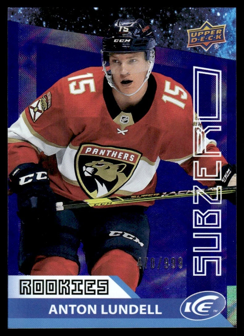 2021-22 Upper Deck Ice Sub Zero Anton Lundell RC 470/999 #SZ-36