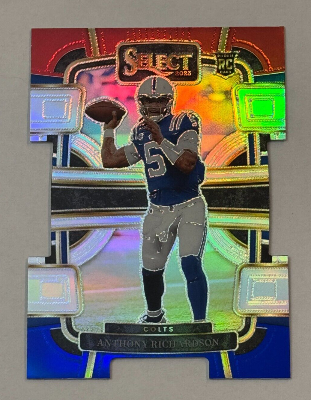 2023 Panini Select Die Cut Red & Blue #43 Rookie Anthony Richardson Colts