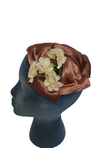 An Original Ruby Taylor Hat An Original By Ruby Taylor Vintage Deep Red Felt Satin Hat  main image 4