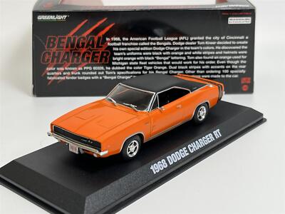1968 Dodge Bengal Charger RT Orange with Black Roof 1:43 Scale