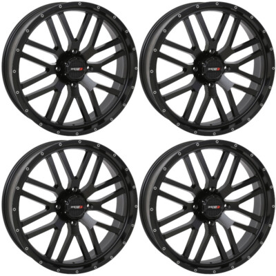 4 ATV/UTV Wheels Set 24in System 3 ST-3 24 Matte Black 4/137 4+2.5 CAN ...
