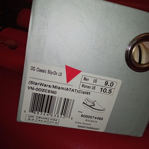 Sneakers Uomo US9 Vans Starwars Taglio Basso Uomo Sneaker Collaborazione Originale LTD - Foto 14 di 14