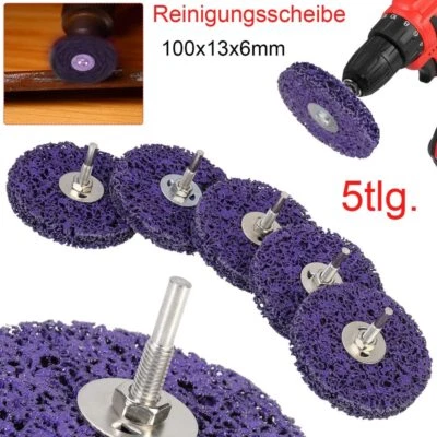 5x 100mm Reinigungscheiben Schruppscheibe CSD Scheibe CBS Grobreinigungsscheibe - Bild 1 von 4