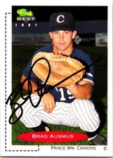 Brad Ausmus signed Baseball Card (Prince William) 1991 Classic Best Rookie #17