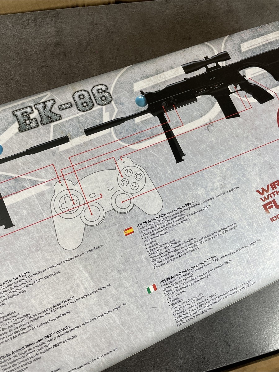 NEUF NEW fusil d'assaut EK 86 sans fil manette intégré playstation 3 NEUF NEW fusil d'assaut EK 86 sans fil manette intégré playstation 3