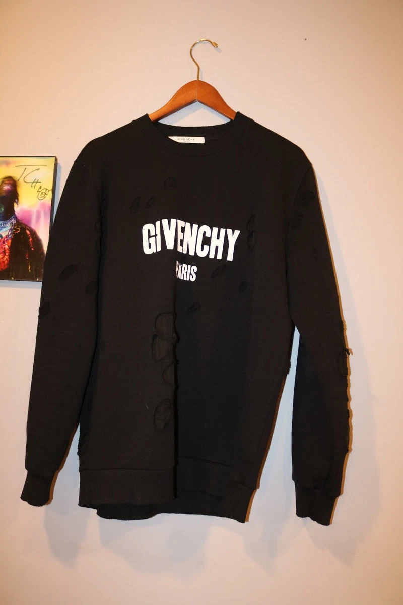 Givenchy Distressed Logo Sweater