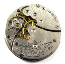 Vintage Waltham Seaside 0s 7J Hunting Pocket Watch Movement lot.fj