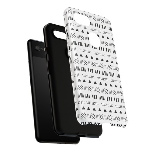 Black and White Southwestern Aztec Pattern Google Pixel Tough Cases - 第 95/131 張圖片