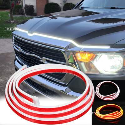 71''Scan Start Up Car LED Hood Light Strip DRL Turn Signal For Ram 1500 2500 3500