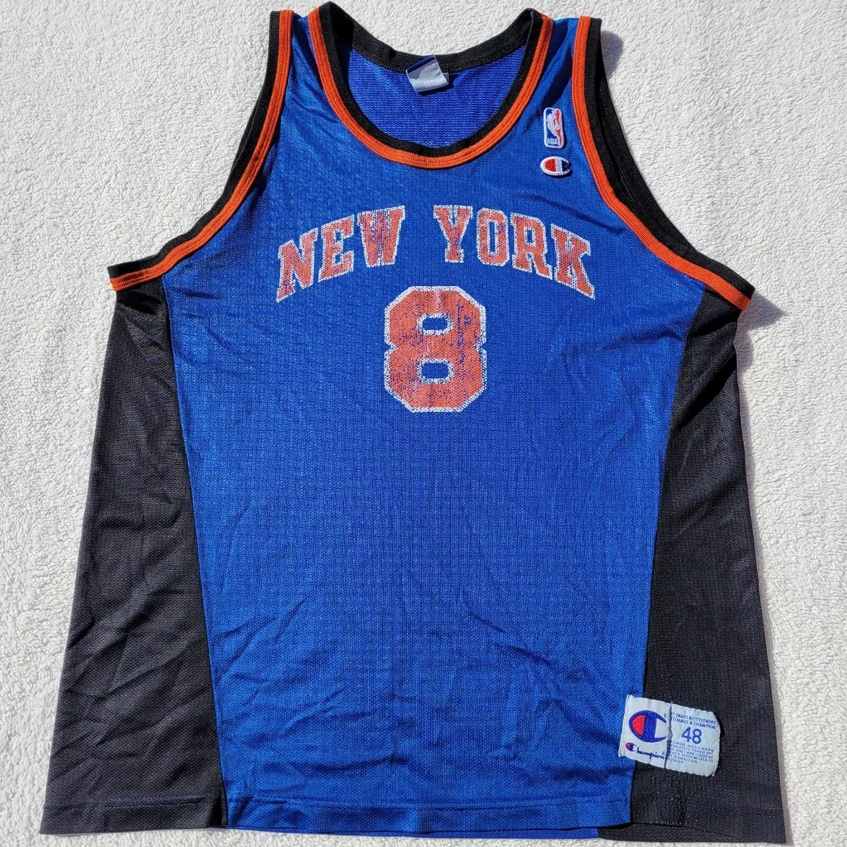 Nike New York Knicks 8 Latrell Sprewell NBA 1990s Vintage 