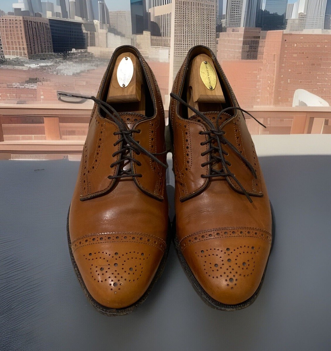 Allen Edmonds Sanford Dress Shoes Mens Size 9D Brown Leather  display picture 3