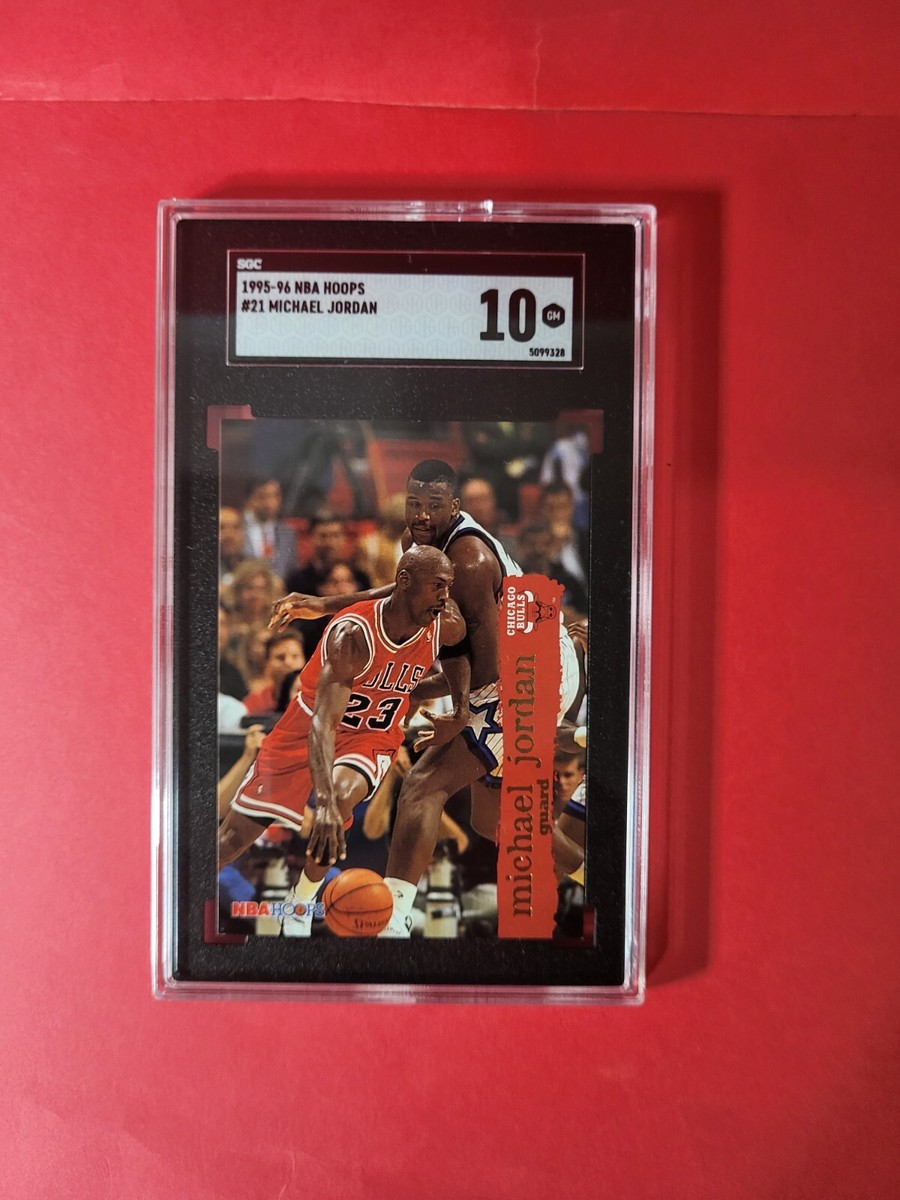 1995-96 NBA Hoops Basketball #21 Michael Jordan Chicago