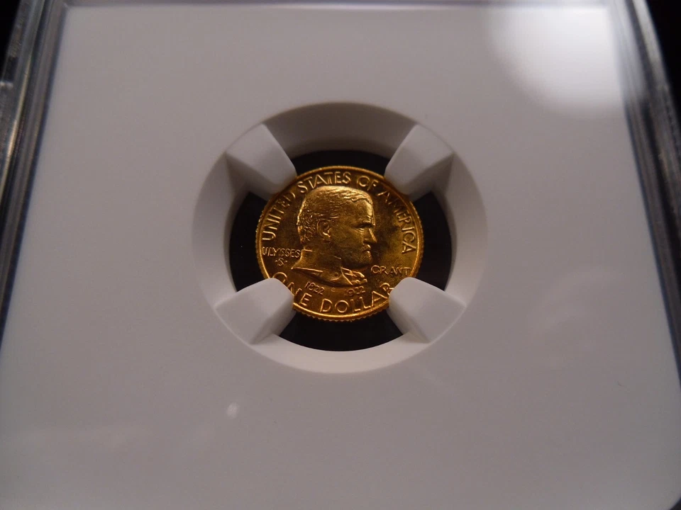 1922 MS66 Grant Gold Commemorative Dollar NGC Certified Gem - Beautiful Coin - Image 3 of 4