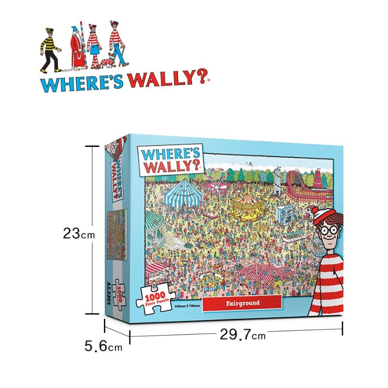 WHERE'S WALLY? 1000ピースパズル 1000 Piece Jigsaw Puzzle Where'S Wally? Waldo? The wild Wild
