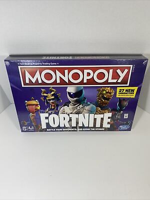 MONOPOLY FORTNITE GAME BOARD 27 NEW CHARACTERS FACTORY SEALED !!