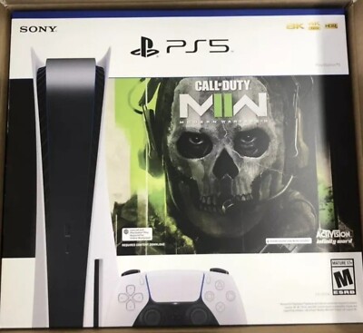 Sony PS5 Blu-Ray Edition Console Call of Duty Modern Warfare II Bundle - White