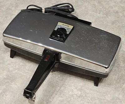 VINTAGE SUNBEAM ELECTRIC PARTY GRILL CHROME PANINI PRESS SANDWICH MAKER 870  MCM