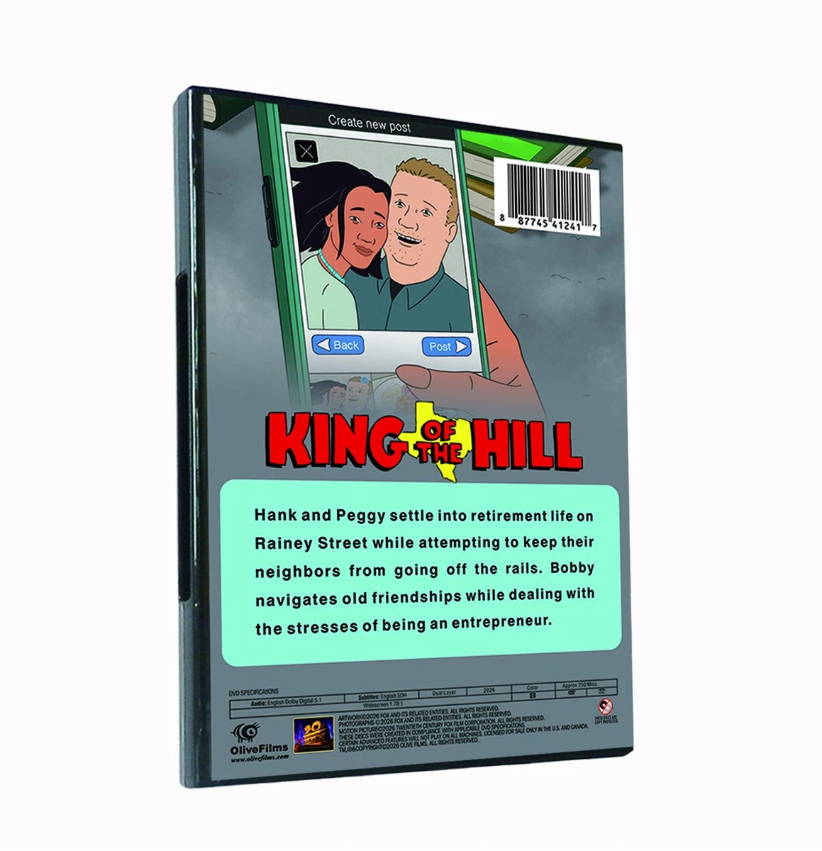 New Box Set King Of The Hill (2-Discs) Sealed & Free Post - Season 15