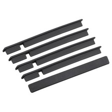 Silicone PCI Slot Anti-Dust Stopper Cap Cover Black 5pcs