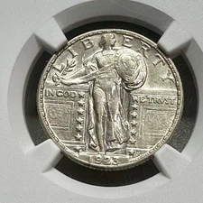 1923-S Quarter 25C Standing Liberty-BU
