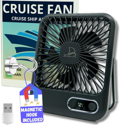 Cruise Fan Cabin Approved - Magnetic Hook Included to Hang on Walls - Portable U