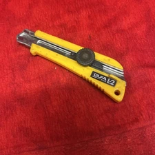 VINTAGE OLFA L-2 UTILITY KNIFE RUBBER GRIP MADE IN JAPAN (t28)