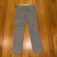 crewcuts Boys Chino Pants Gray Stretch Button Casual Solid Size 12