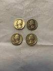 Lot of 4  90% Silver Washington Quarters 1932–1964 Junk Silver - dates listed