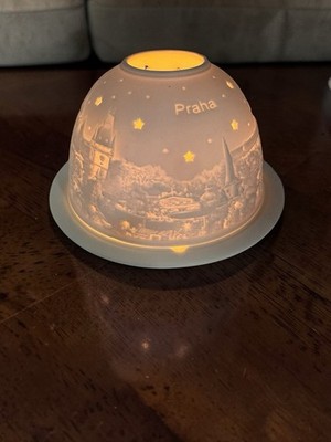 Hellmann Versand Lithophane Starlight  PRAHA Candle Holder Fairy Light Germany