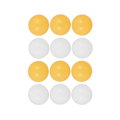 Kunststoff Tischtennis Tischtennisbälle 3,5 cm 12er Pack orange und weiß Go-ds