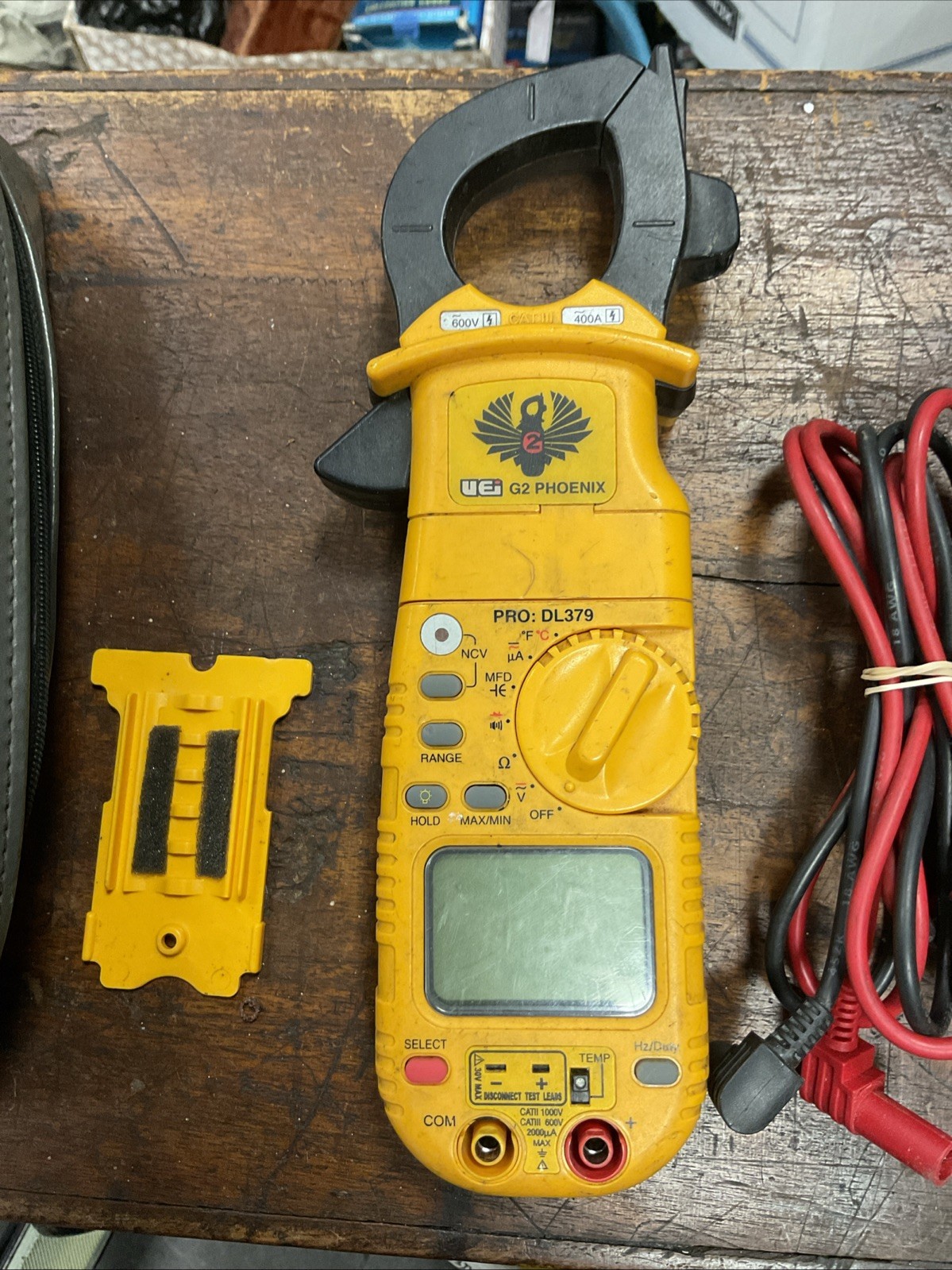 UEi G2 Phoenix Pro DL379 Clamp Meter w/ Leads Tested Kit W/ Pouch Tester Tool