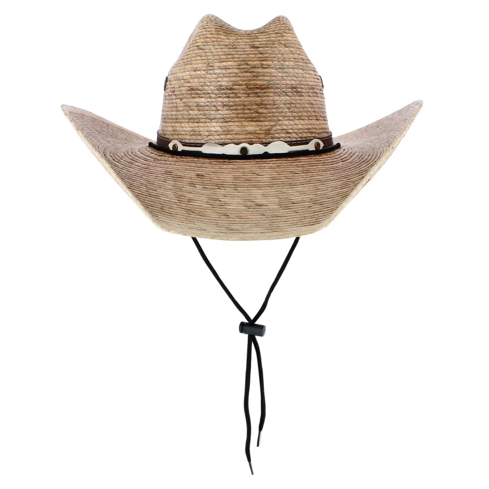 CTM Men's Chihuahua Western Palm Leaf Cowboy Hat