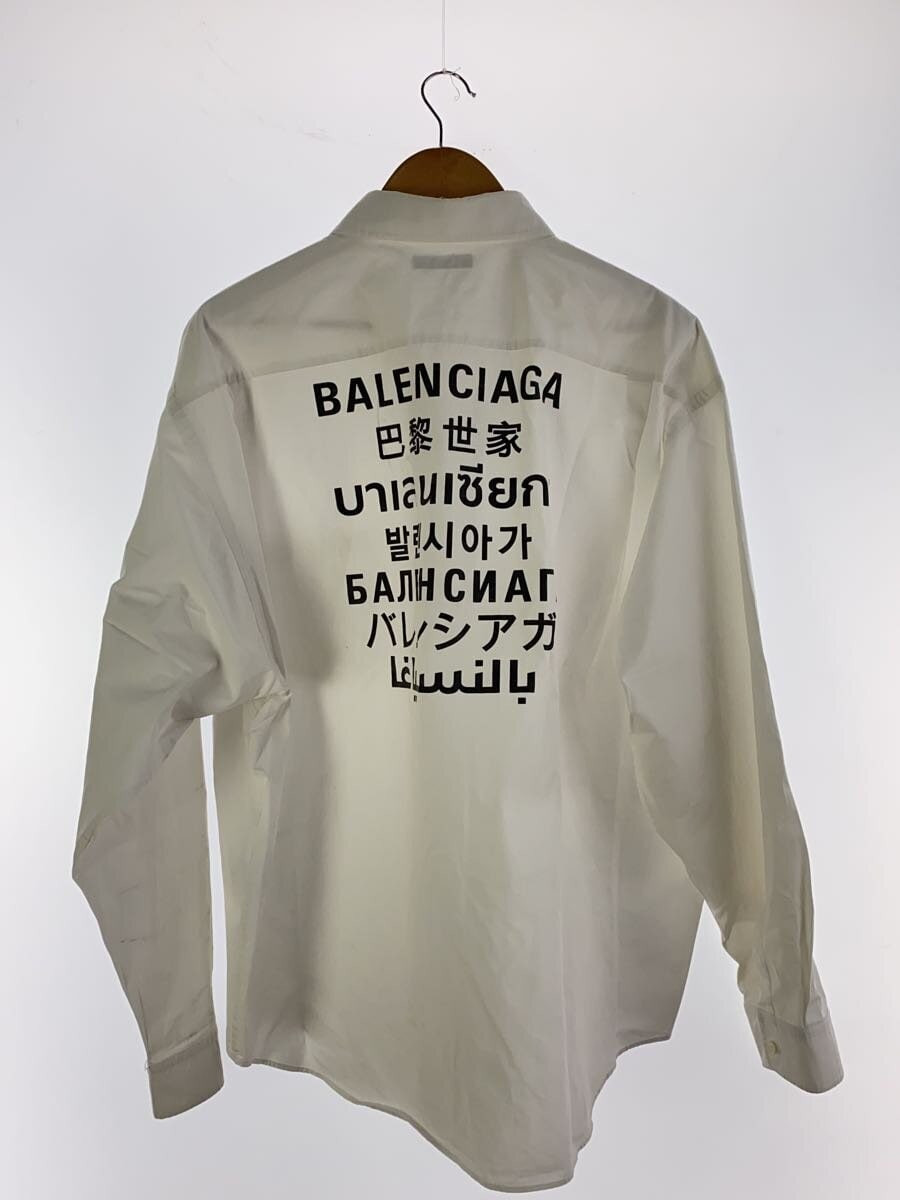 BALENCIAGA Long Sleeve Shirts white 40 Used | eBay