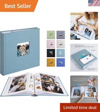 Photo Album with Writing Space 50 Pages 4x6 Photos Hold 200 or 5x7 Pictures H...