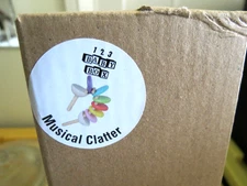 Made in USA Toy Wooden Puzzle 123 Baby Box MUSICAL CLATTER BLOCKS BNIB