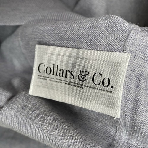 Kragen & Co Pullover Herren mittelgrau 1/4 Reißverschluss Merinowolle Kaschmir Touch NEU - Bild 5 von 8