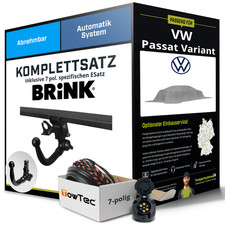 Für VW Passat Variant B9 Typ CJ5 Anhängerkupplung abnehmbar +eSatz 7pol 23- Kit