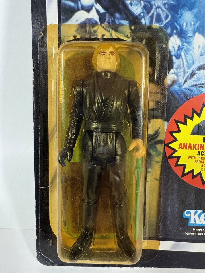 1983 Kenner Star Wars RotJ Luke Skywalker Jedi 77 Back MOC Vintage- Oferta Anakin - Imagem 2 de 4