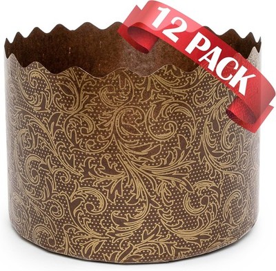 Paska Mold Easter Bread Forms 12 Pack   Easter Bread Paper Mold Panettone