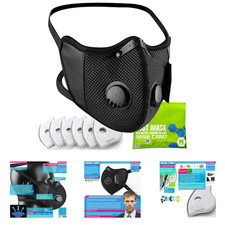 Reusable Dust Mask Breathable Safety Face Mask for Work with 6 Activated Carbon