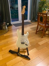 Squier Bullet Strat Electric Guitar - White - Mint Condition + Strap