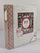 The Paper Studio Christmas Recipe Organizer Binder Scrapbook Pre-Designed NOS