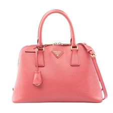 Prada Saffiano Lux Leather Handbag Women Pink One Size 655470