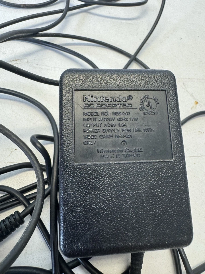 VIntage Nintendo NES Power Cord & RF Switch OEM AC Adapter NES-002 NES-003 - Image 4 of 4