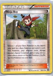 Ninja Boy 103/114 XY Steam Siege Reverse Holo Uncommon Trainer