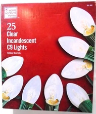 Home Accents Holiday 25-Count Clear Incandescent C9 Lights