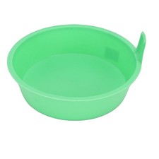 ⁺3 Pcs Feed Pan Thickened PP Plastic Round Livestock Feeder Bucket With Handle