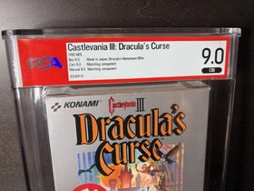 Castlevania III 3 Dracula&rsquo;s Curse Nintendo NES Complete PSA 9.0
